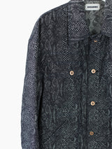 Kozaburo SS23 Snake Jacquard Tailored Sleeve Trucker