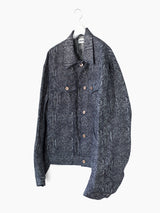 Kozaburo SS23 Snake Jacquard Tailored Sleeve Trucker