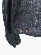 Kozaburo SS23 Snake Jacquard Tailored Sleeve Trucker