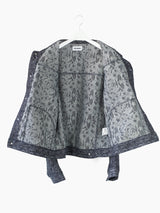 Kozaburo SS23 Snake Jacquard Tailored Sleeve Trucker