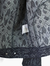 Kozaburo SS23 Snake Jacquard Tailored Sleeve Trucker