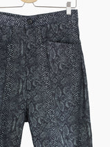 Kozaburo SS23 Snake Jacquard 3D Tailored Trousers