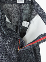 Kozaburo SS23 Snake Jacquard 3D Tailored Trousers