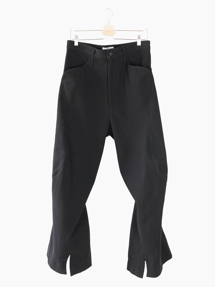 Kozaburo SS23 Black Sashiko Dexter Pants