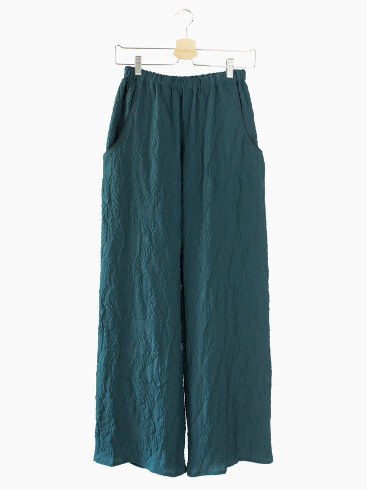 Kozaburo SS23 3D Embossed Snake Pattern Easy Pants
