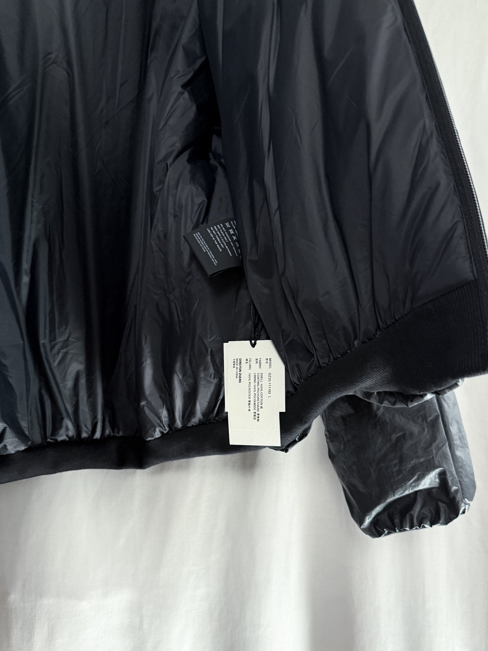 Dingyun Zhang AW25 Coated Fullzip Moto Hoodie