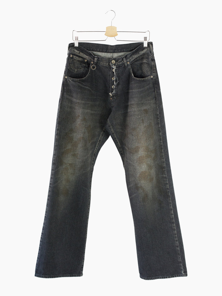 Soshiotsuki SS23 Flared Painter Denim