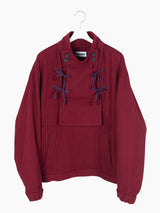 Kozaburo AW23 Burgundy Sashiko Monk Jacket