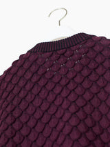 Kozaburo AW23 Scale Knit Button Cardigan