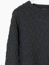 Kozaburo AW23 Cable Knit Wool Sweater