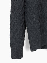 Kozaburo AW23 Cable Knit Wool Sweater