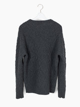 Kozaburo AW23 Cable Knit Wool Sweater