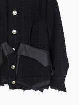 Sulvam AW23 Houndstooth Over Blouson