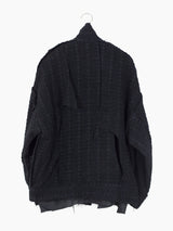 Sulvam AW23 Houndstooth Over Blouson