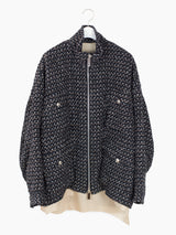 Sulvam AW23 Chanel Tweed Chore Blouson