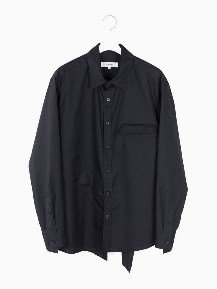 Sulvam AW23 Overlapping Panel Shirt