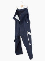 Sulvam AW23 Wool Tweed 'Denim' Carpenter Low Crotch Pants