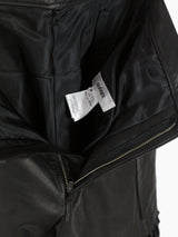 Sulvam AW23 Scarred Horse Leather Fringe Trousers