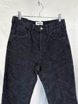 Kozaburo FW25 Dapper Jeans Black Calligracamo
