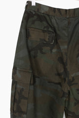 Les Six AW23 Overdyed Camo 3/4 Cargo Shorts