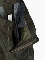 Les Six AW23 Overdyed Camo 3/4 Cargo Shorts