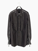 Les Six AW23 Zip Sleeve Shirt