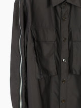 Les Six AW23 Zip Sleeve Shirt