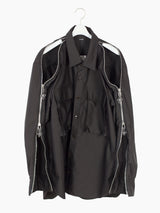 Les Six AW23 Zip Sleeve Shirt