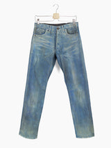 Les Six AW23 Hand Painted Wool Denim Jeans