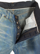 Les Six AW23 Hand Painted Wool Denim Jeans
