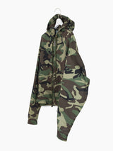 Les Six SS24 Camo Zip Hoodie