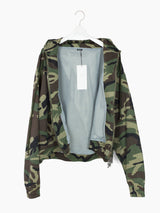 Les Six SS24 Camo Zip Hoodie