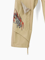 Sulvam SS24 Dragon Embroidery Cargos