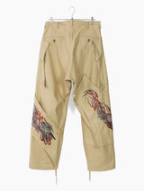 Sulvam SS24 Dragon Embroidery Cargos