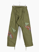 Sulvam SS24 Dragon Embroidery Cargos
