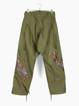 Sulvam SS24 Dragon Embroidery Cargos