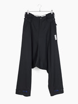 Sulvam x Kozaburo SS24 Embroidered Wool Sarouel Pant