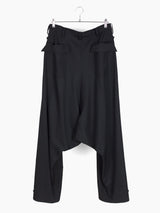 Sulvam x Kozaburo SS24 Embroidered Wool Sarouel Pant