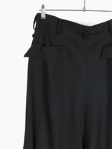 Sulvam x Kozaburo SS24 Embroidered Wool Sarouel Pant