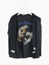 Sulvam x Kozaburo SS24 Embroidered Camp Collar Shirt