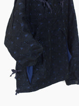 Kozaburo SS24 LSS Wave Embroidery Monk Anorak