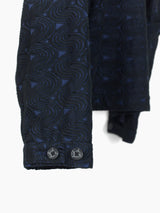 Kozaburo SS24 LSS Wave Embroidery Monk Anorak