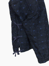 Kozaburo SS24 LSS Wave Embroidery Monk Anorak