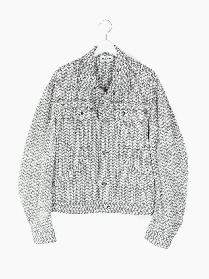 Kozaburo SS24 Oversized Sashiko Trucker Jacket