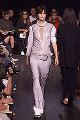 Ann Demeulemeester SS00 Patti Smith Beaded Sheer Tunic