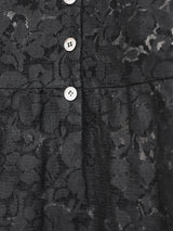 Helmut Lang SS96 Short Sleeve Floral Lace Dress