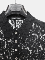 Helmut Lang SS96 Short Sleeve Floral Lace Dress