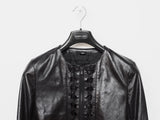 Helmut Lang SS01 Lace Up Corset Leather Jacket