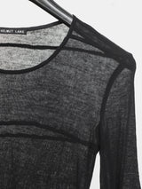 Helmut Lang AW96 Sheer Slashed Elbow Dress