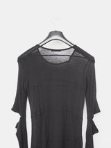 Helmut Lang AW96 Sheer Slashed Elbow Dress
